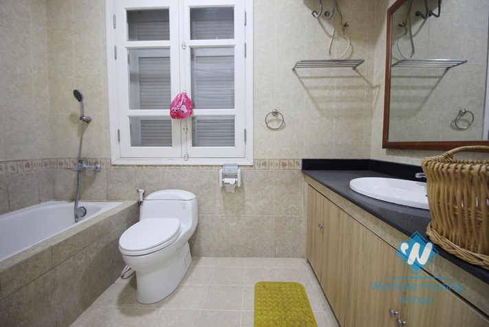 The 4-bedroom fully furnished apartment at Ciputra is located in a quiet area with fresh air